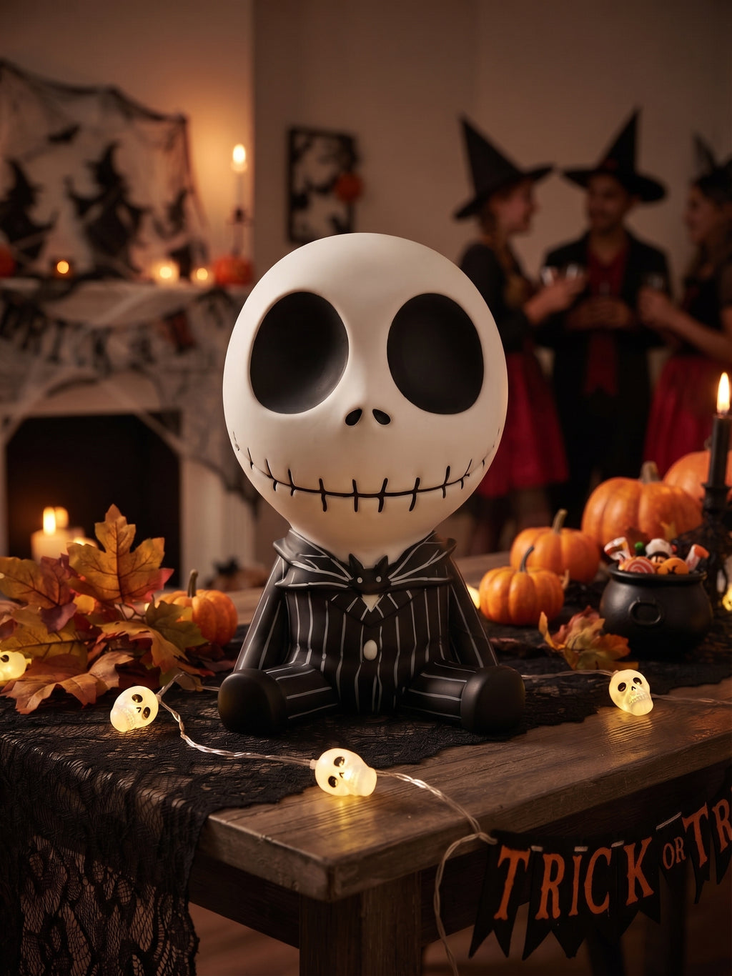 Alcancía De Jack Skellington Plástico Decoración Halloween Y Calavera