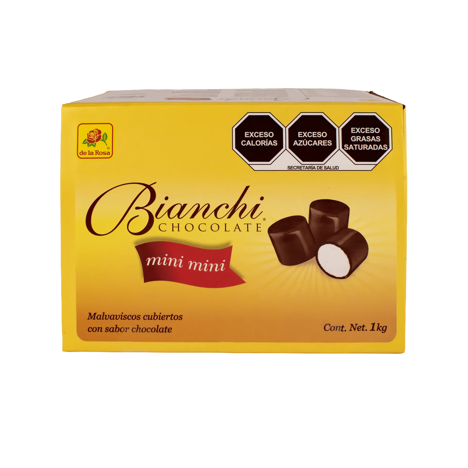 Bombón Bianchi De La Rosa Cubierto Sabor Chocolate | Malvavisco Tradicional