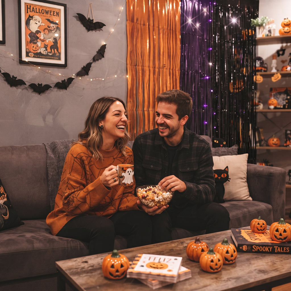 Cortina Metálica Halloween (Set de 2 pzas) | Decoración para Fiestas y Terror