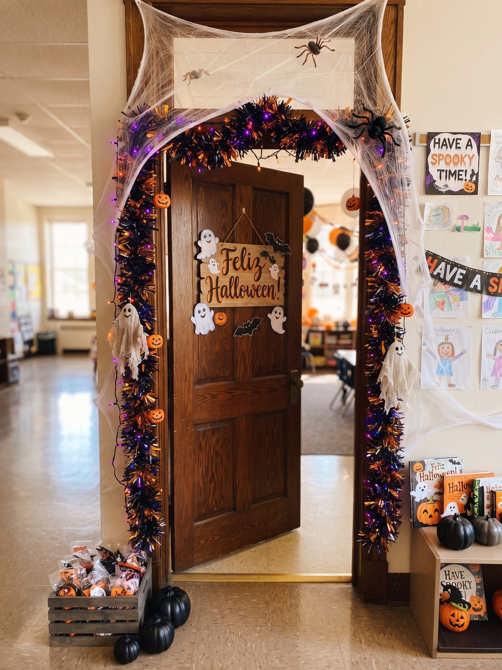 Rollo de Escarcha Halloween 20 Metros Naviplastic | Decoración Terrorífica