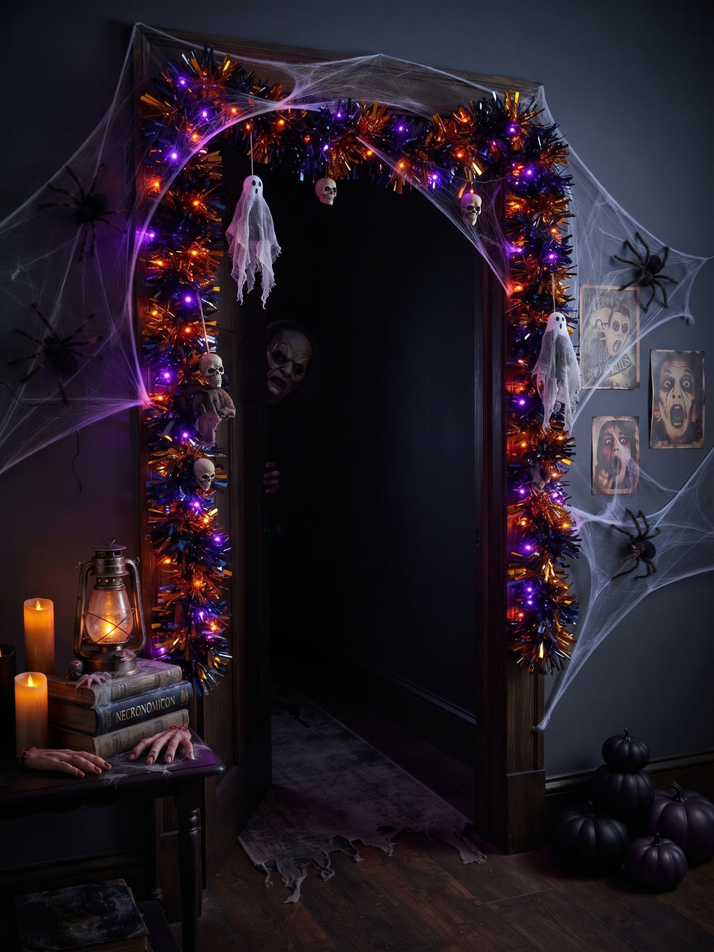 Rollo de Escarcha Halloween 20 Metros Naviplastic | Decoración Terrorífica