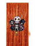 Globo Metálico Calaca Calavera Halloween Día De Muertos Adorno Fiesta