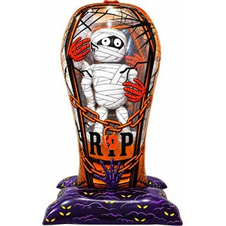 Globo Momia Ataud Halloween Fiesta Adorno Decoracion 67x117cm