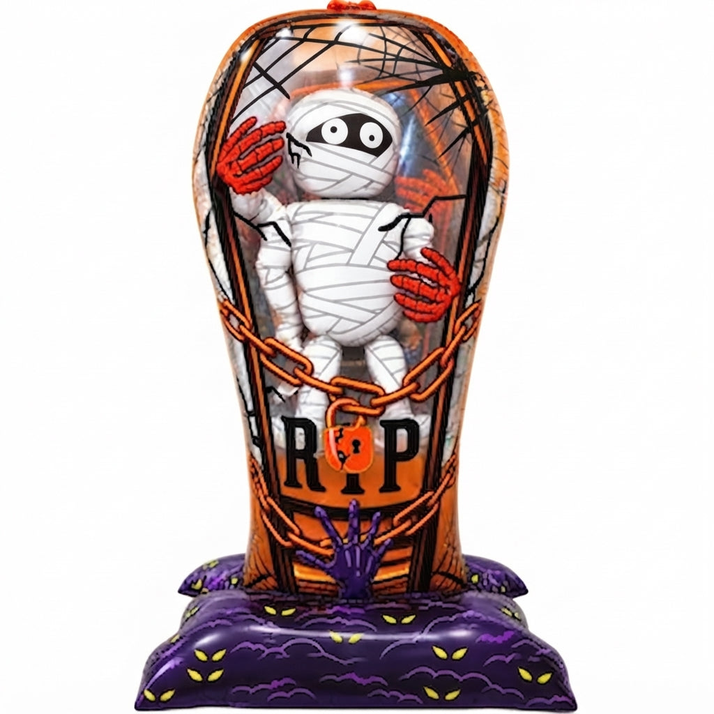 Globo Momia Ataud Halloween Fiesta Adorno Decoracion 67x117cm