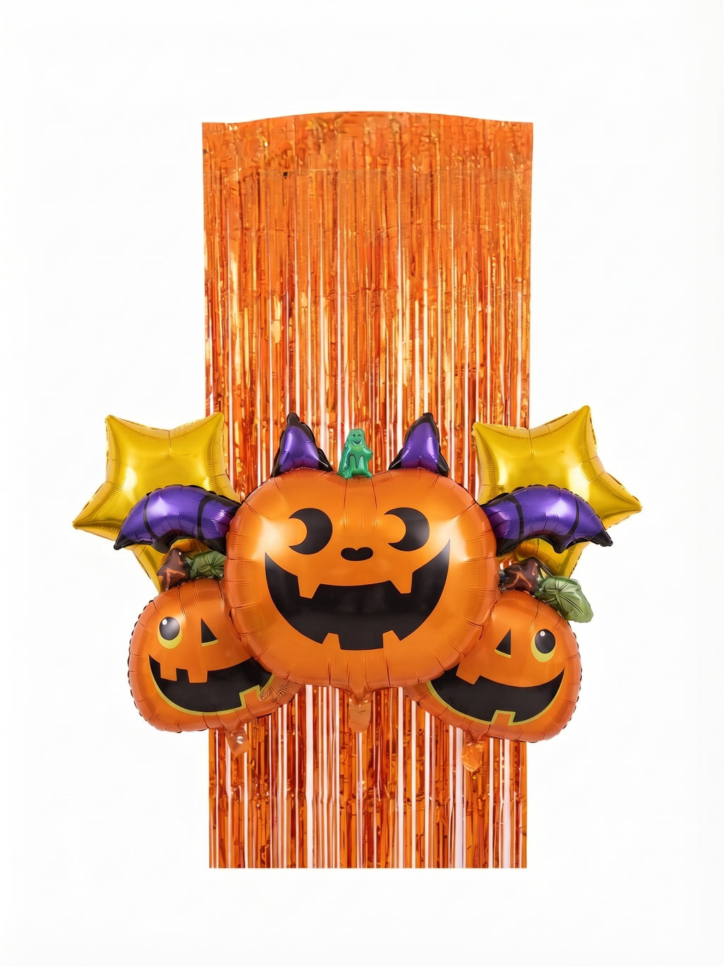 Globo Metálico De Calabaza Halloween Adorno Fiesta Decoración