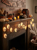 Halloween Guirnalda De Luces Led Calavera Fiesta Decoracion 20l