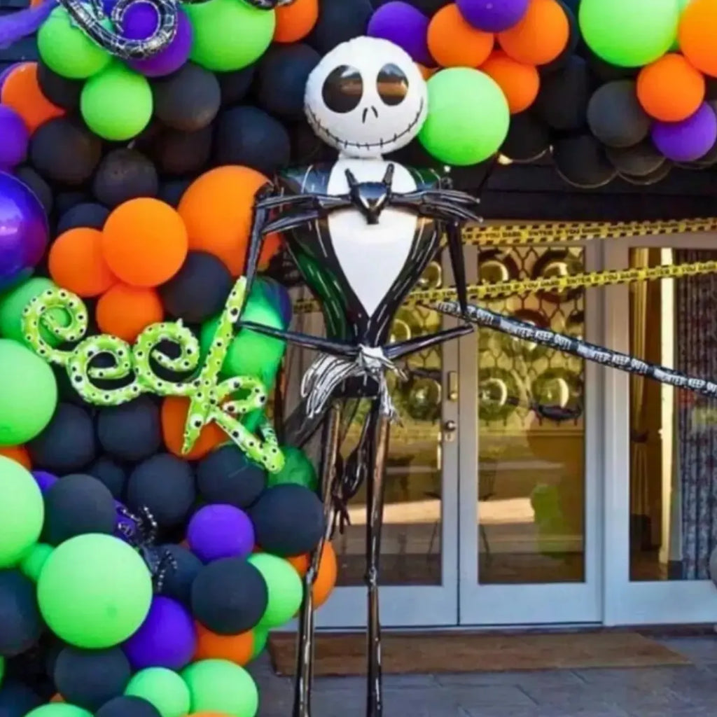 Inflable Jack Skellington y Catrina 215 cm | Decoración Halloween