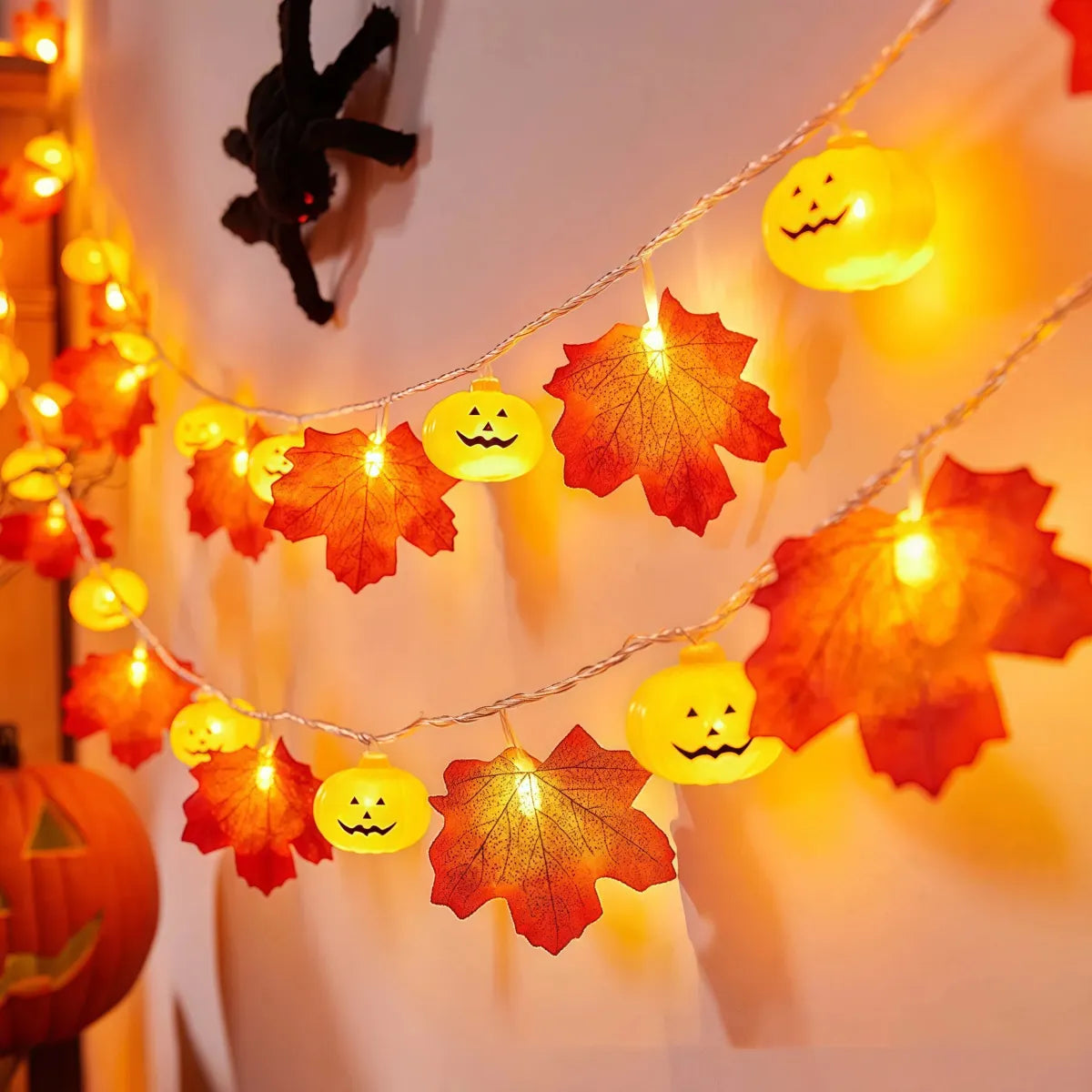 Guirnalda de Luces LED 3 Metros Forma de Calabaza | Halloween