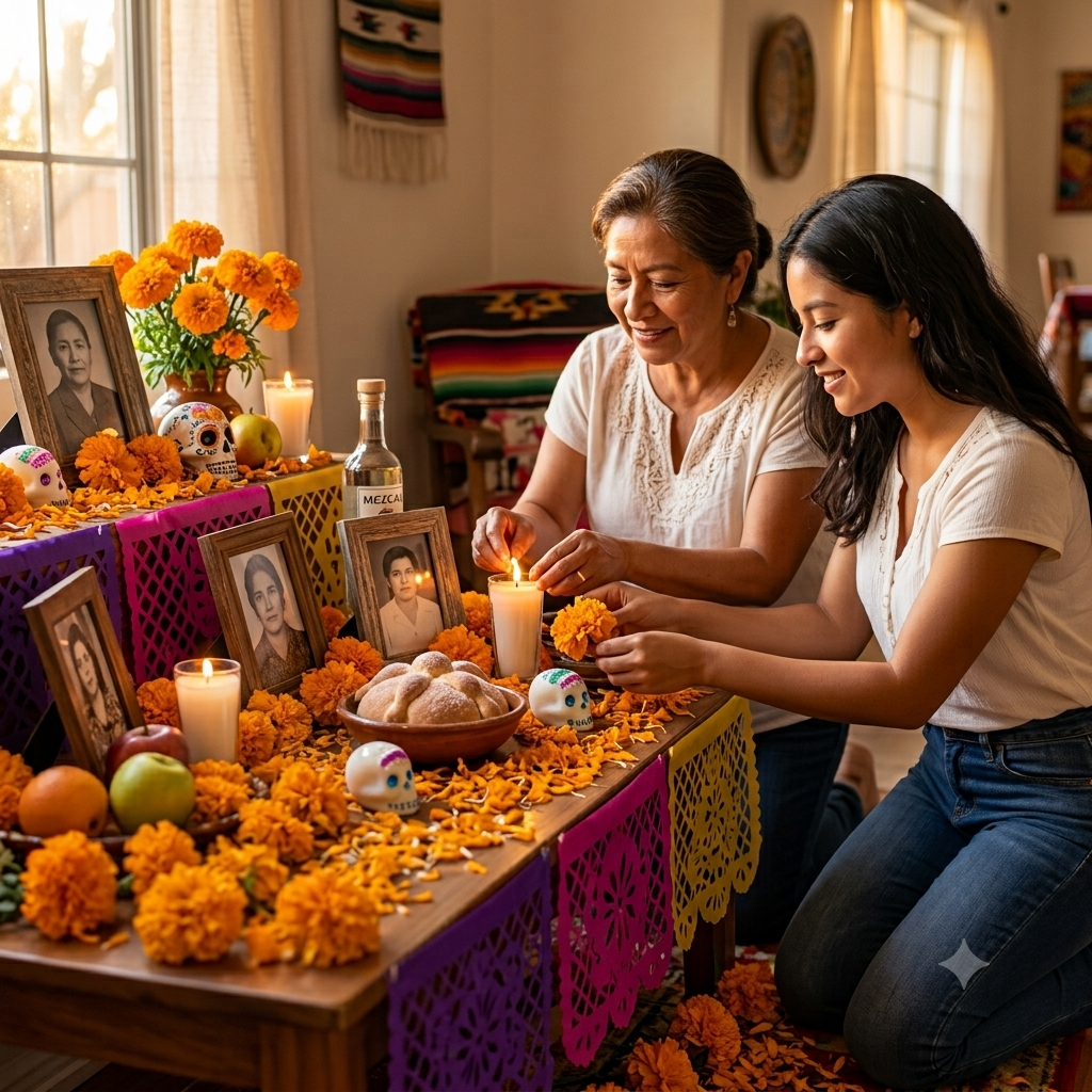 Papel Picado Flor de Cempasúchil Día de Muertos 30 Piezas | Adorno Tradicional